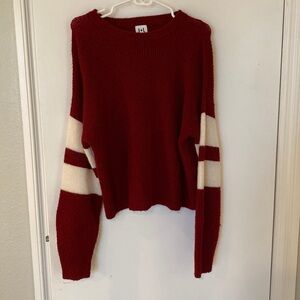 John and Jenn Red Sweater